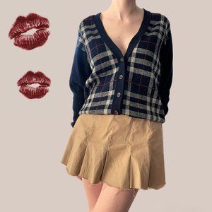 stunning authentic vintage burberry cardigan!